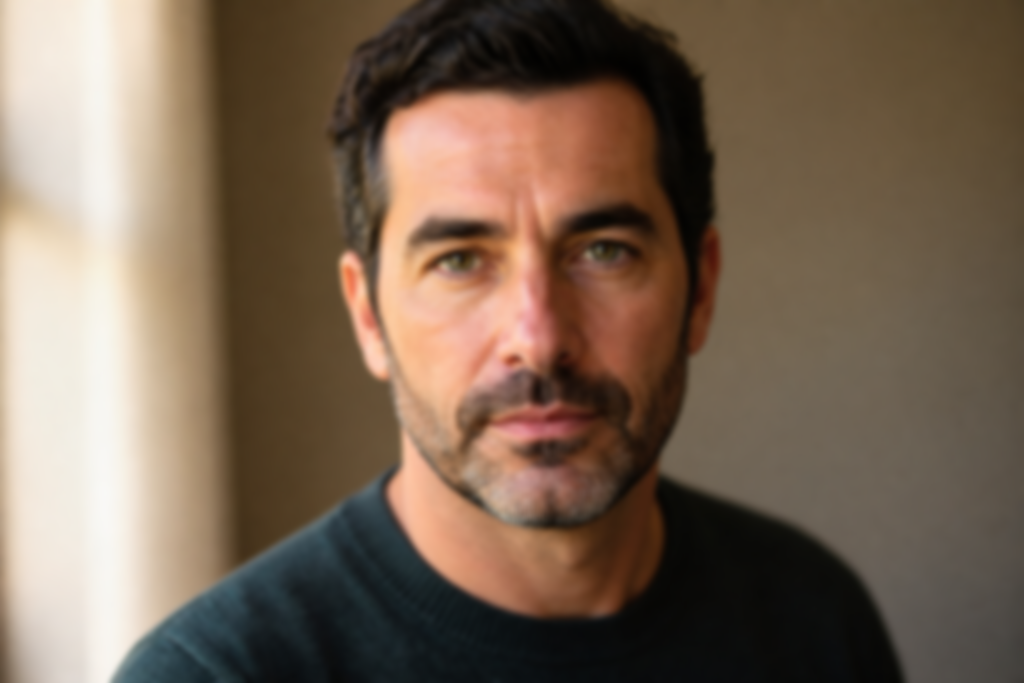 An out-of-focus portrait: the whole frame uniformly soft