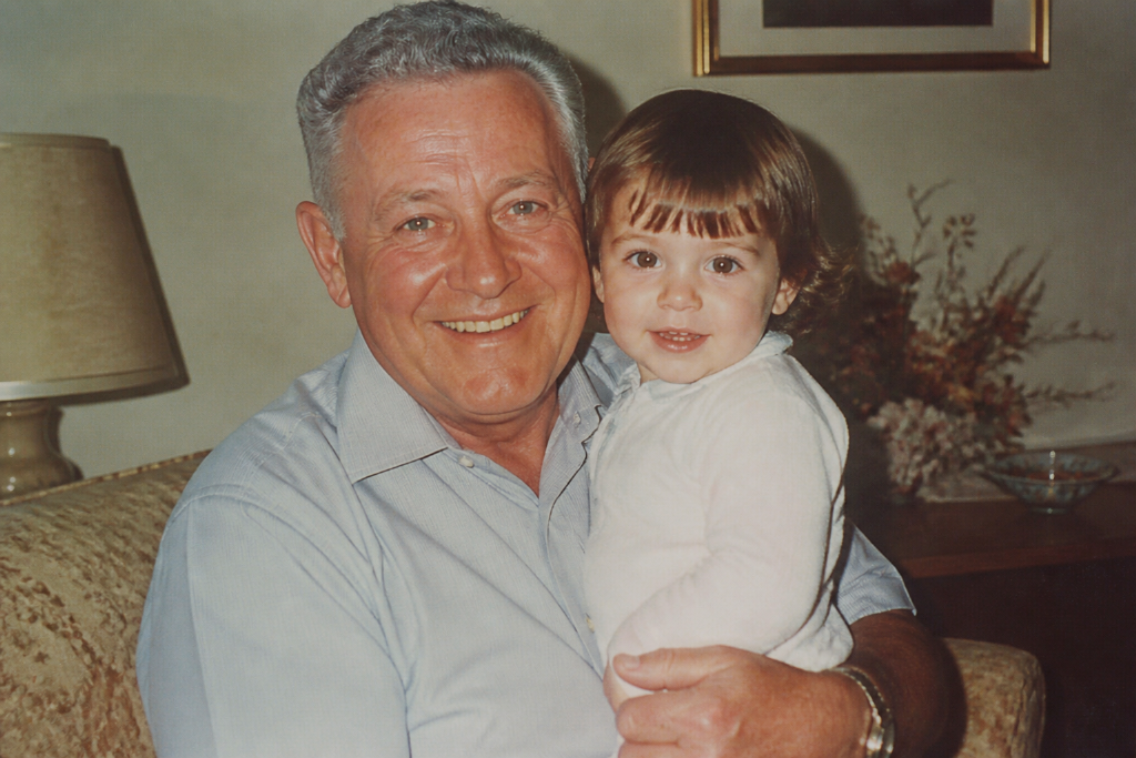 A 1970s family portrait photograph